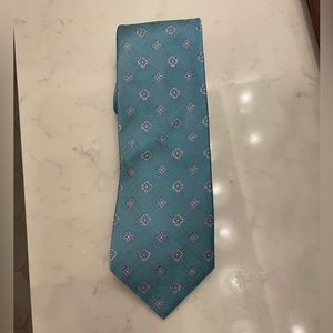 Brooks Brothers tie - teal with flowers